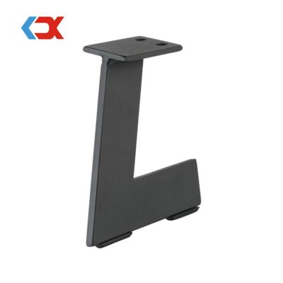 China Modern Modern Design Curved Metal Panel Furniture Legs Sofa Leg Hardware Accessories Black For Chair for sale