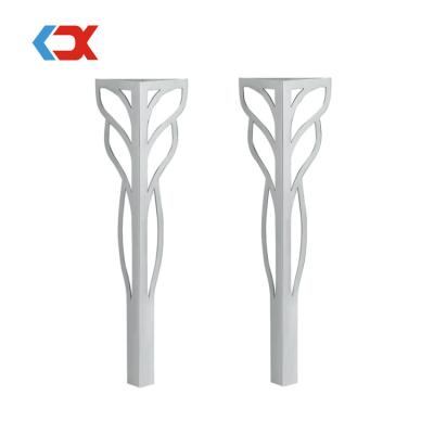 China Long hollow metal dining table legs stainless steel desk leg furniture legs- modern design contemporary custom made for office for sale