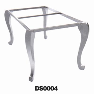 China Factory Wholesale Contemporary Laser Cut Chrome Stainless Steel Furniture Legs Coffee Table Base Dining Table Frame for sale