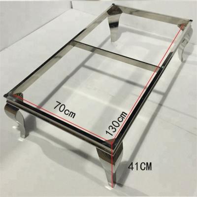 China Wholesale Contemporary Factory Coffee Table Base Metal Furniture Leg Stainless Steel Table Frame For Glass Dining Table for sale