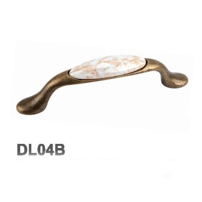 China Traditional Classic Marble Ceramic Cupboard Kitchen Handles Metal Drawer Pull For Cabinet for sale