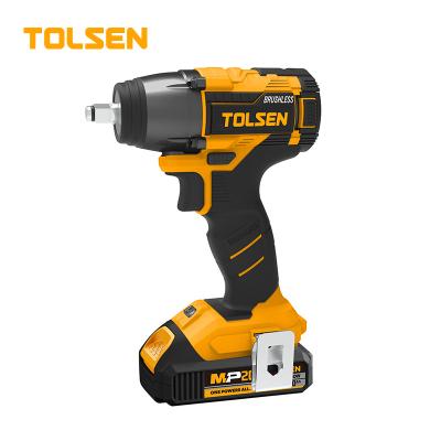 China TOLSEN 87258 1/2 20v 320 nm 87258 Brushless Li-ion Electric Cordless Impact Wrench for sale