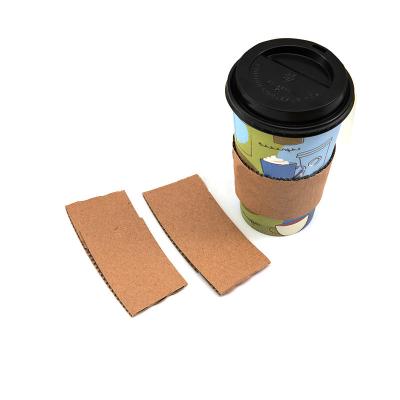 China Biodegradable Durable / Heat Insulation Wholesale Price Custom Logo Printed Biodegradable Corrugated Mug Sleeve for sale