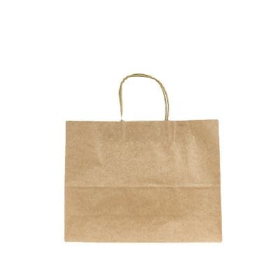 China Recycled Materials Custom Logo Printed Kraft Paper Shopping Bag For Small Commodity With Handle for sale