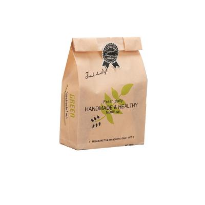 China Manufacturers Recyclable Wholesale Nuts Packaging Bag Kraft Paper Packaging Bag With Plastic Window for sale