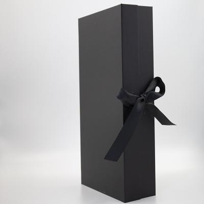 China Custom Materials Logo Printed Hot-selling Recycled Gift Packaging Box With Ribbon for sale