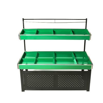 China XGMT double sided ot double sided display fruit vegetable shop custom wholesale custom retail rack for store for sale