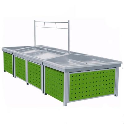 China Single-sided double-sided shop display OT XGMT fruit supermarket rack supermarket vegetable shelves for sale