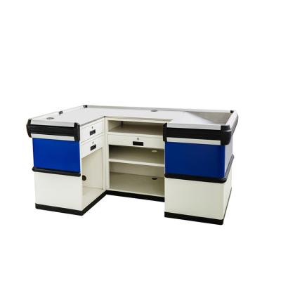 China XGMT Wholesale Pharmacy Medical Store Design Eco - Friendly / Durable Supermarket Retail Cashier Counter for sale