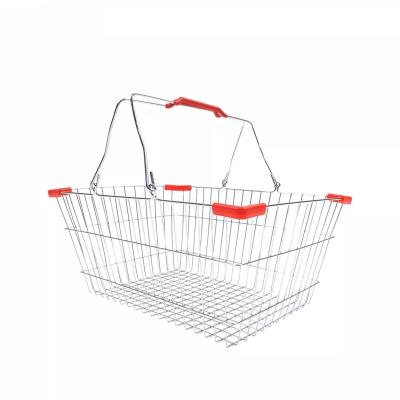 China Durble / Portable / Eco XGMT Metal Supermarket Wire Stainless Steel Shopping Cart With Handles for sale