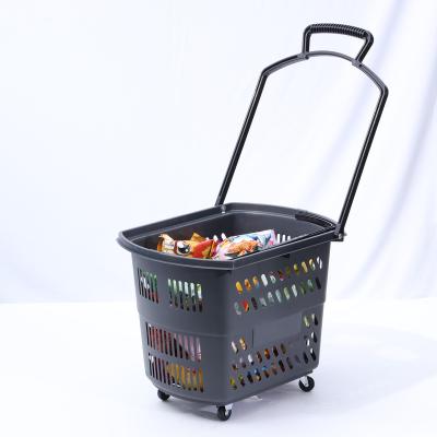 China Durble/Portable/Eco XGMT Supermarket Plastic Modern Hand Mesh Baskets Trolleys For Storage Custom Made for sale