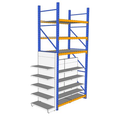 China Corrosion Protection XGMT Heavy Duty Garage Stainless Steel Units Racks Storage Shelving Steel Shelf for sale