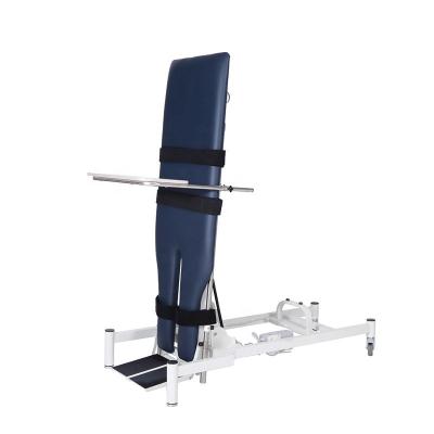 China JQ-EL12D PVC Rehab Tilt Pollution Fireproof Table For Stroke Paralyzed Patient For Rehabilitation Purposes Physiotherapy Position Bed for sale