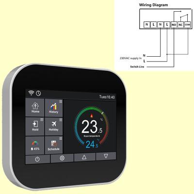 China EUROPEAN WiFi Thermostat Smart Temperature Controller for Electric Floor Heating Works with Alexa Google Home for sale