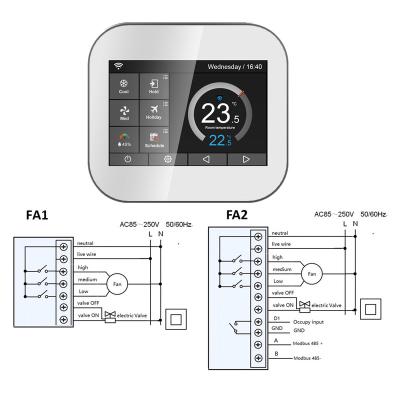 China 2 Pipe 3 Speed ​​FAN Thermostat MC6-FA1 for sale