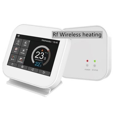 China Factory Price Wifi LCD Room Thermostat MC6-HD Programmable RF Wall Mounted Wireless Heating & MC6-RC1 for sale