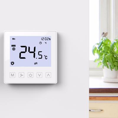 China Program Modbus RS485 Smart AC Room Thermostat for sale