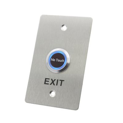 China IR Non Touch Stainless Steel Infrared No Touch Door Exit Switch Touchless Exit Button For Access Control System for sale