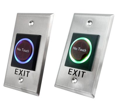 China Factory Direct No Finger Touch Door Emergency Push Door Release Access Control No Touch Exit Button 115*70*25mm for sale