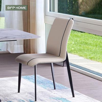 China BFP Home Furniture (Others) Italian Luxury Style Design Adjustable Home Dining Chairs Modern Leather Dining Chairs for sale