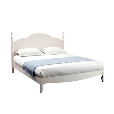 中国 Nordic Simple White Solid Wood Frame Adjustable Double Beds BFP Home Modern Wooden Beds (Others) Set For Bedroom 販売のため