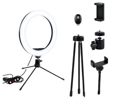 China Adjustable Brightness LED Ring Light Photographic Lighting For youtube Live Broadcast with Tripod and Stand for sale