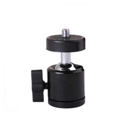 China Snap Tripod Accessories 360 Degree Swivel Mini Small Metal Ball Tripod Mount Adapter Main Head For Lightweight Snap Monopod Holder for sale