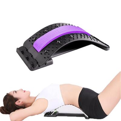 China Lumbar Massager Orthopedic Magnetic Stretcher Back Equipment Body 4 Levels Therapy Traction Device for Lower Back Pain Relief for sale