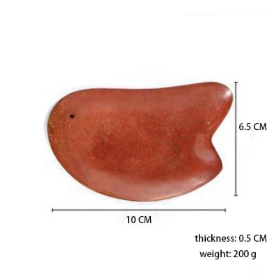 China Power Pure Natural Stone Thickened Facial Body Massage Tools Gua Sha Scraping Massage Tools Bian Stone Traditional Massage Scraper Tool for sale