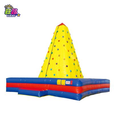 China indoor pvc amusement park games/inflatable climbing wall game outdoor climbing wall for adults and kids for sale