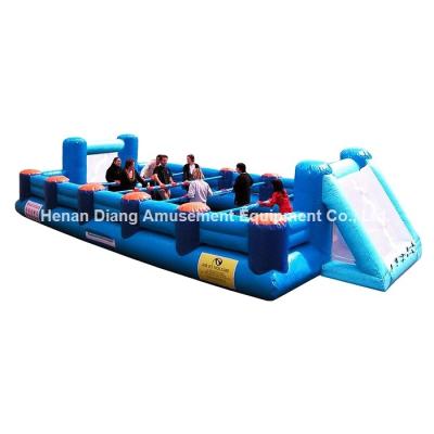 China Factory inflatable high quality human football field table foosball games foosball soccer fixed table inflatables for sale