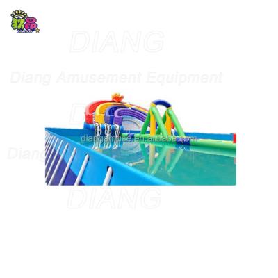 China Factory Original Inflatable Amusement Slide Backyard Water Park Customized Size for sale