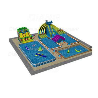 China OEM Factory Inflatable Kids Inflatable Water Park For Adults Customized Size for sale