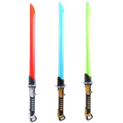 China Kids Toy Factory Wholesale Customize Large LED Children Pretend Light Plastic Toy Role Playing Toy LED Sword for sale