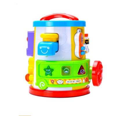 China Kids Study Learn Shape Sorters Toy Baby Music Style Feature Kids Gift Children Educational Musical Toy Kids Learning Activity Table for sale