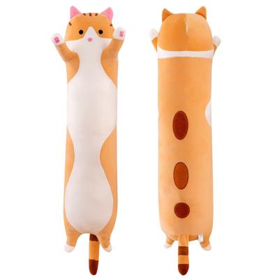 China Wholesale-Big-Stuffed Cute Fun Animals Long Soft Toy Cat Pillow Long Soft Cat Doll Toys Kids Soft Soft Toys Good Gifts For Children for sale