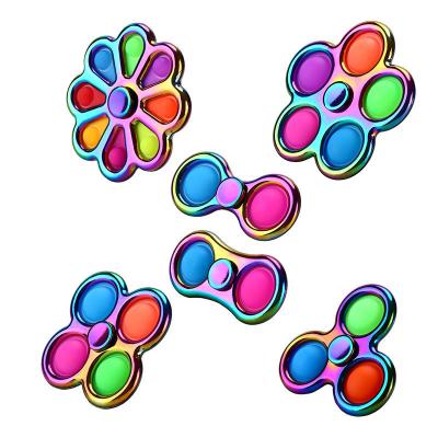 China Relieve Sticky Person Handheld Snaps Bubble Noise Worry Stocking Metal Mini Push Toys Popi Trigger Figet Spinner Toys for sale