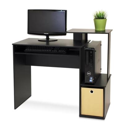 China Other DECOHOME Home Furniture Black Computer Desk With Drawers Multispace Storage Rack Computer Table Desk for sale