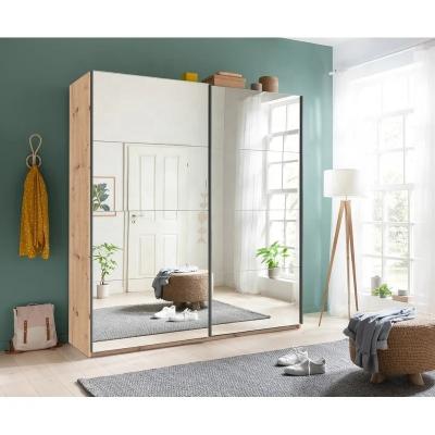 China Wooden Wardrobe(Other)Adjustable Wholesale Bedroom Furniture HDF With Sliding Door for sale