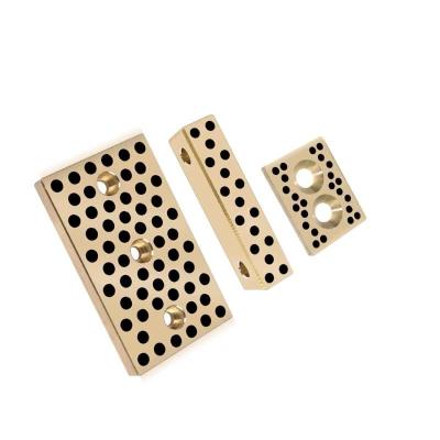 China Aluminum Bronze With Graphite Plugs Wholesale Sankyo Spot Self-lubricating Side Bearing Guide Rail Wear Plate for sale