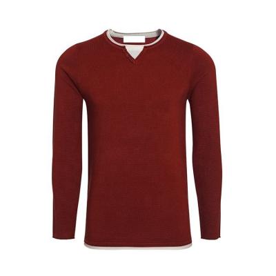 China Anti-Wrinkle Mens Knitted Sweater Round Neck Pullover Male Wear Acrylic Cotton Sweater 2021 Plus Size Sweaters for sale