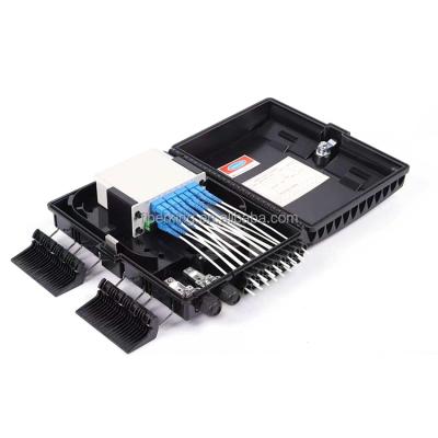 China Wall Mount Or Pole Mount Fiber Optic Terminal Box SC Junction Box 8f Waterproof Type Caixa CTO Box With Micro PLC Splitter for sale