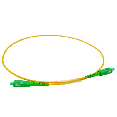 China Factory SC/LC/FC/ST FTTH connector SM/MM cable patchcord fiber optica optica sc APC 1M 2M 3M patch cord simplex fiber patchcord jumper for sale