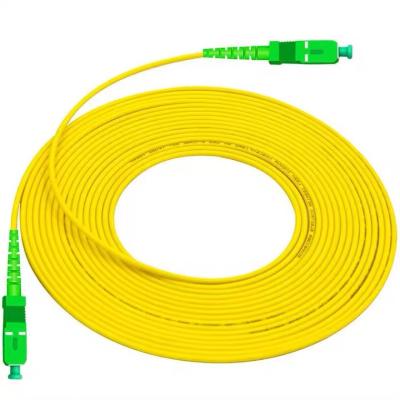 China FTTH FTTH Indoor Cable SC/APC-SC/APC Fiber Optic Drop Cable Patch Cord 2.0mm Single Mode G657A1 for sale