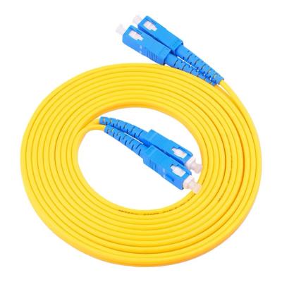 China FTTH Fiber Optic Cable Patch Cord Simplex FTTH SC-SC UPC APC 0.9/2.0/3.0mm/Duplex PVC/LSZH/OFNR/OFNP 1M 2M 3M 5M for sale