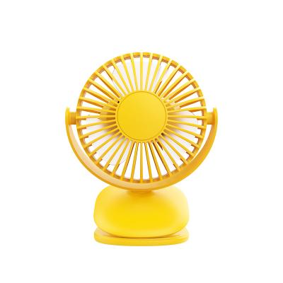 China No Noise Portable 360 ​​Mini Usb Rechargeable Rotate Desktop Fan 720 Degree Rotation Battery Fan Clip for sale