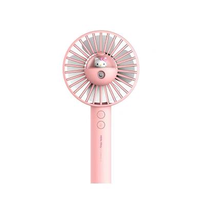 China Hotel Mini USB Rechargeable Handheld Wireless Air Fan Portable Cooler Humidifier with Mist for sale