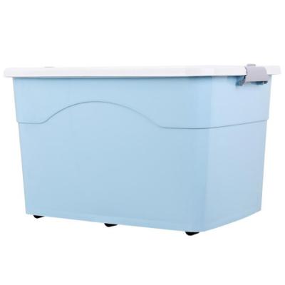 China Large Capacity Footprint Viable Hot Selling Practical Small Clothes Toys Plastic Storage Box for sale