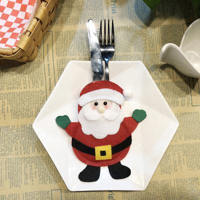 China Durable Chirstmas Decor New Fashion Christmas Decoration Gifts Steak Stainless Steel Knife And Fork Set for sale