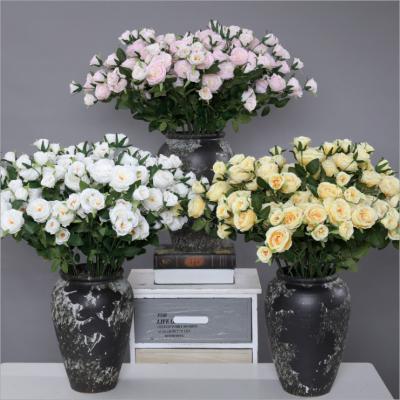 China Decoration the latest fashion artificial flowers decoration hot wholesale high quality artificial home roses for sale